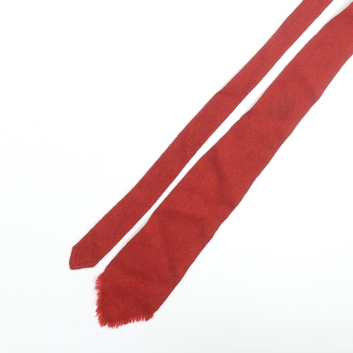 Vardoc of Oxford Mens Red Wool Pointed Tie One Size