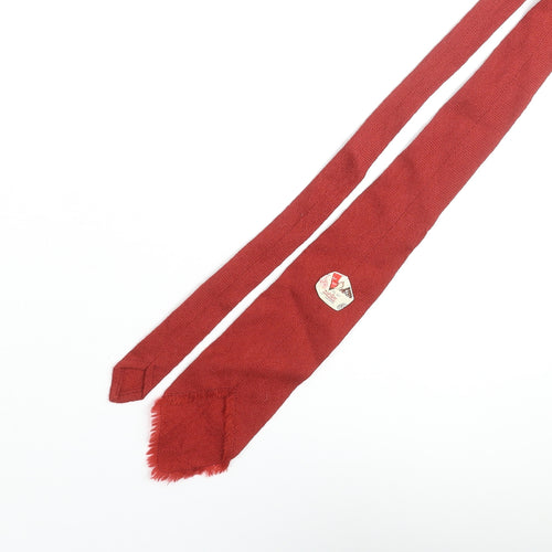 Vardoc of Oxford Mens Red Wool Pointed Tie One Size