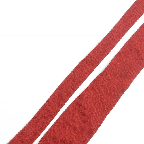 Vardoc of Oxford Mens Red Wool Pointed Tie One Size