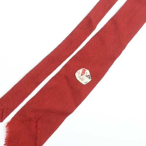 Vardoc of Oxford Mens Red Wool Pointed Tie One Size