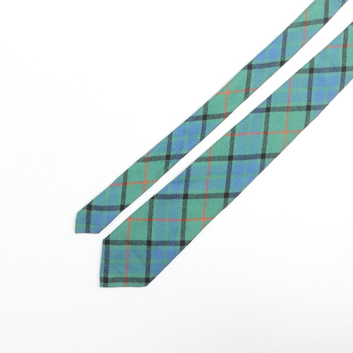 Lauder Mens Multicoloured Plaids & Checks Wool Pointed Tie One Size - Tartan