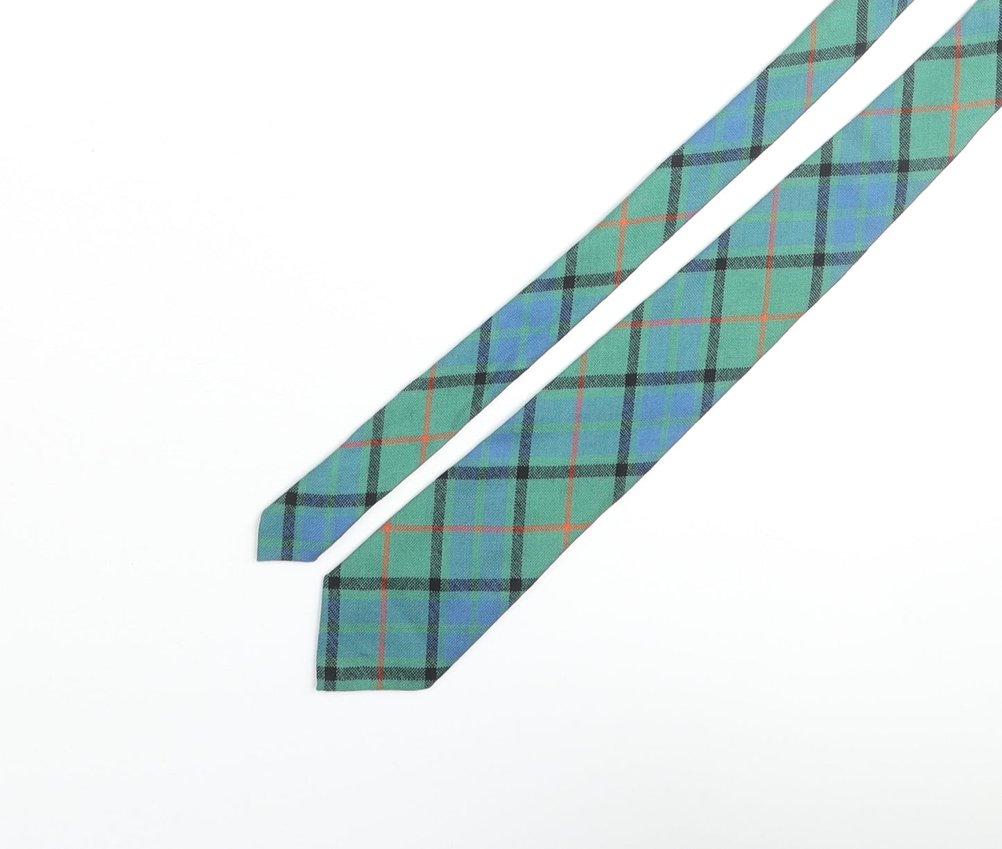 Lauder Mens Multicoloured Plaids & Checks Wool Pointed Tie One Size - Tartan