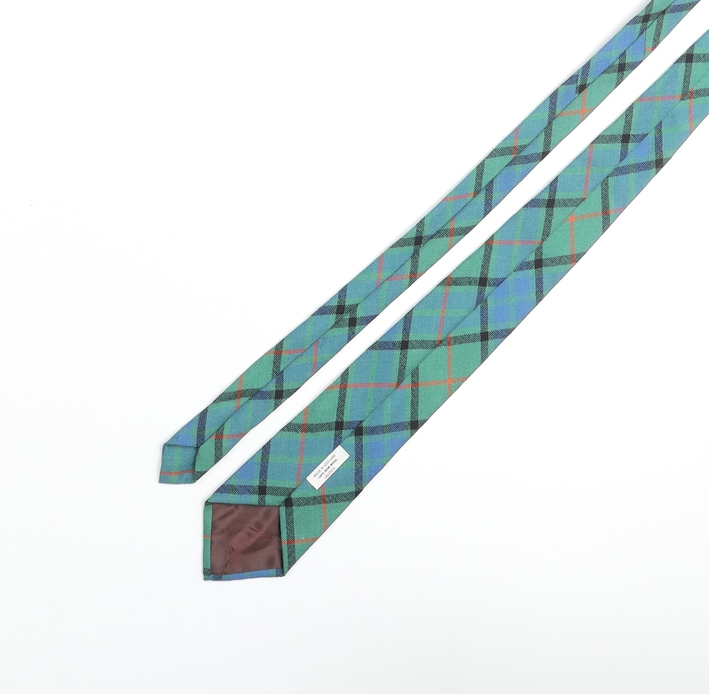 Lauder Mens Multicoloured Plaids & Checks Wool Pointed Tie One Size - Tartan