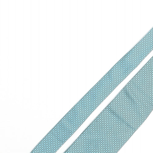 Marks and Spencer Mens Blue Geometric Silk Pointed Tie One Size