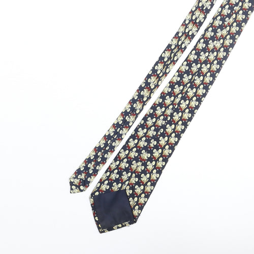 Vintage Mouse Mens Multicoloured Geometric Polyester Pointed Tie One Size - Mouse Character Print