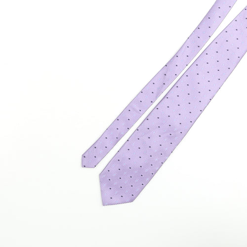 Greenwoods Mens Purple Geometric Polyester Pointed Tie One Size - Diamond Pattern