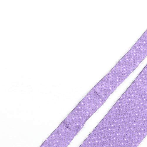 Marks and Mens Purple Geometric Silk Pointed Tie One Size