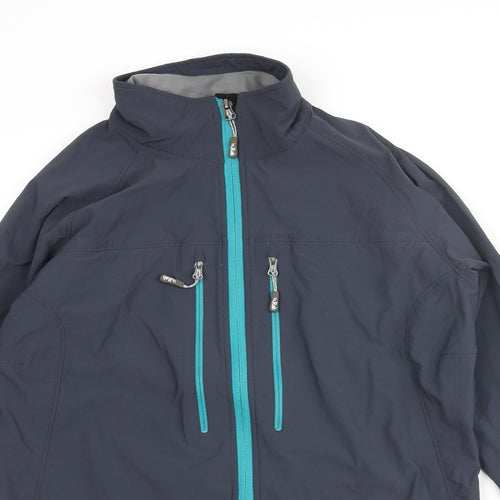 RAB Womens Blue Jacket Size 14 Zip - Drawstring Logo