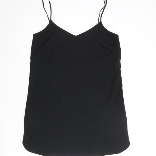 Missguided Womens Black Polyester Mini Size 10 V-Neck Pullover