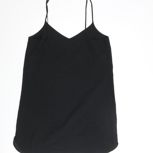Missguided Womens Black Polyester Mini Size 10 V-Neck Pullover