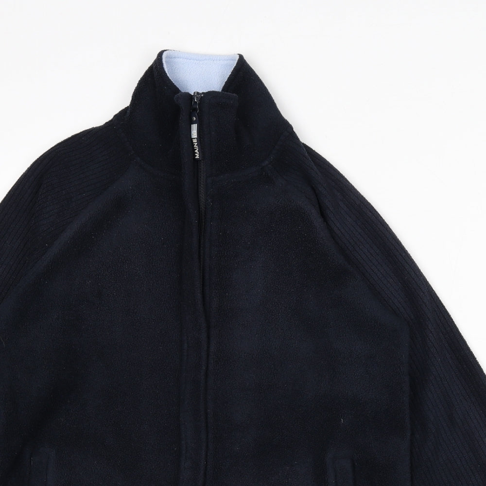 Maine New England Womens Blue Jacket Size 10 Zip