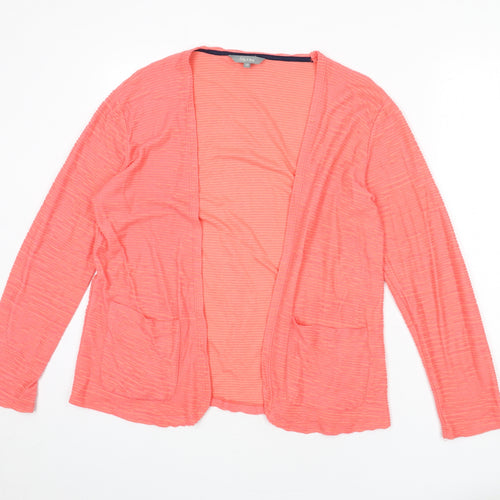 Lily & Me Womens Pink Jacket Blazer Size 12 - Ribbed