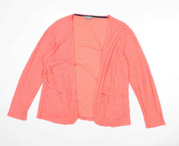 Lily & Me Womens Pink Jacket Blazer Size 12 - Ribbed