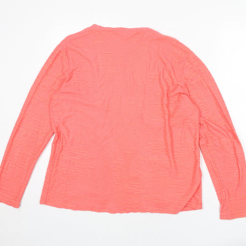 Lily & Me Womens Pink Jacket Blazer Size 12 - Ribbed