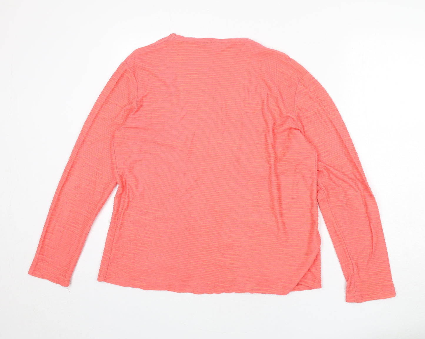 Lily & Me Womens Pink Jacket Blazer Size 12 - Ribbed