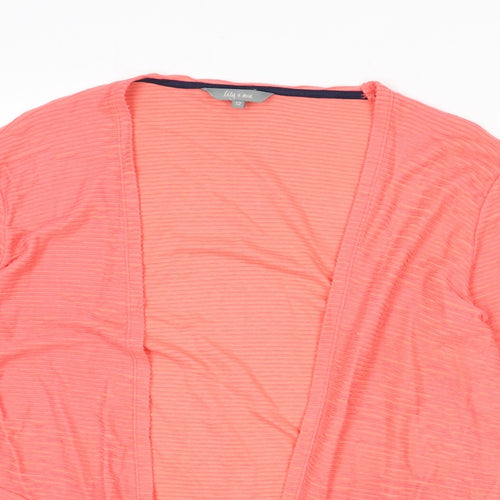 Lily & Me Womens Pink Jacket Blazer Size 12 - Ribbed