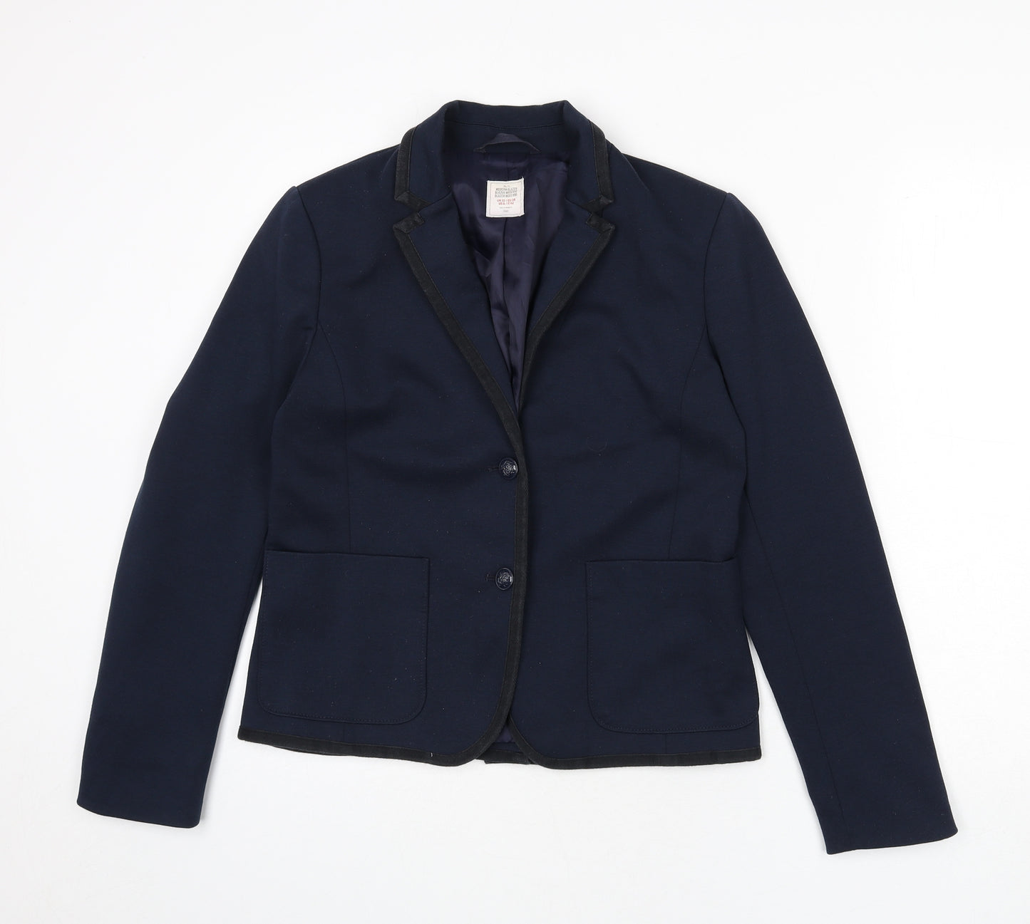 Gap Womens Blue Polyester Jacket Blazer Size 10