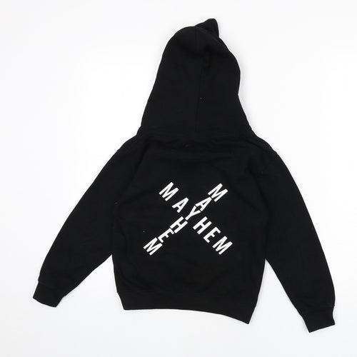 Mayhem Boys Black Cotton Pullover Hoodie Size 7-8 Years Pullover