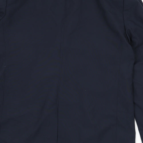 Marks and Spencer Mens Blue Polyester Jacket Blazer Size 41 Regular - 41 Inch Chest