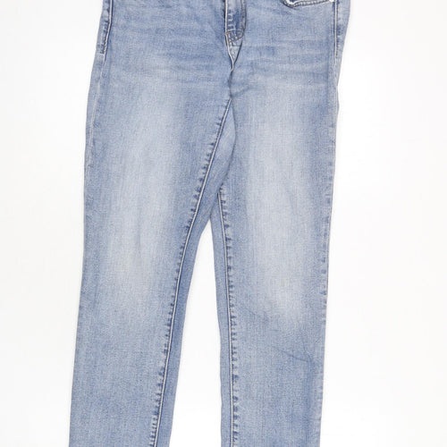 Gap Mens Blue Cotton Straight Jeans Size 28 in L27 in Regular Zip