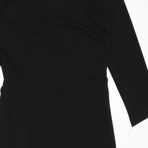 Dorothy Perkins Womens Blue Polyester A-Line Size 12 Collared Pullover - Belt Included