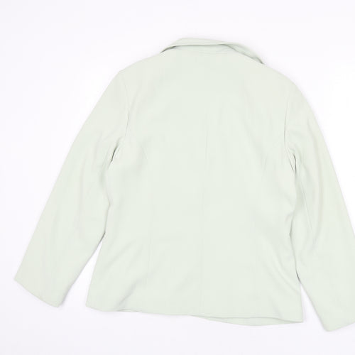 BHS Womens Green Polyacrylate Fibre Jacket Blazer Size 12