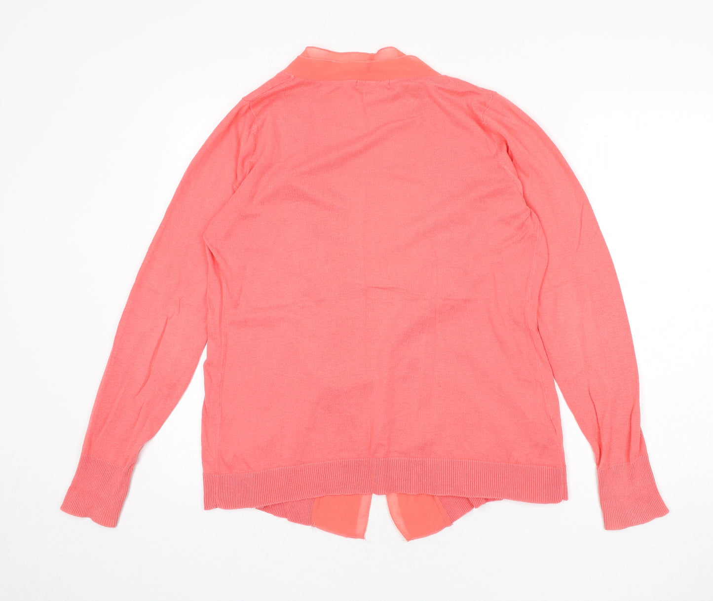 NEXT Womens Pink V-Neck Cotton Cardigan Jumper Size 12