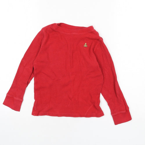 Gap Boys Red 100% Cotton Pullover Sweatshirt Size 5 Years Pullover