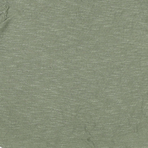 Divided by H&M Womens Green Boat Neck Viscose Pullover Jumper Size M