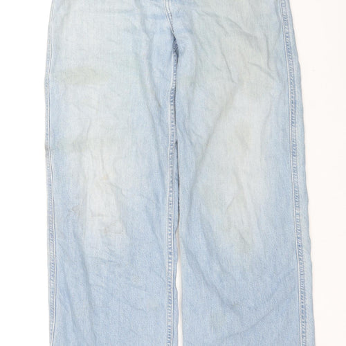 Uniqlo Womens Blue Cotton Bootcut Jeans Size 25 in L31 in Regular Zip
