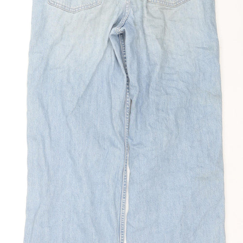 Uniqlo Womens Blue Cotton Bootcut Jeans Size 25 in L31 in Regular Zip