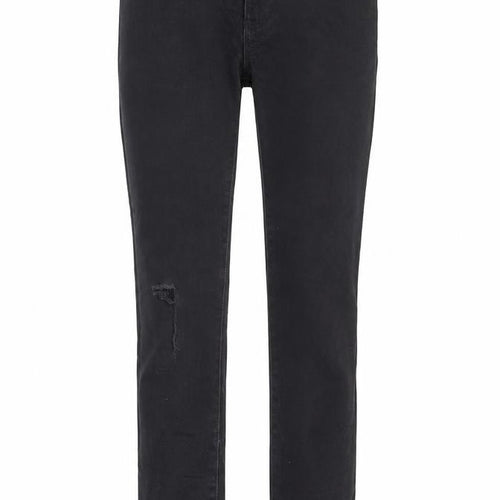 Denim & Co. Girls Black Cotton Skinny Jeans Size 13-14 Years L28 in Regular Zip - Adjustable waist