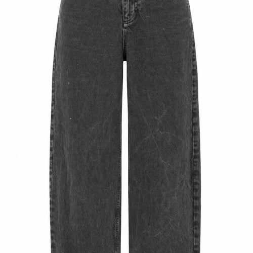 Topshop Womens Black Cotton Bootcut Jeans Size 26 in L28 in Regular Zip