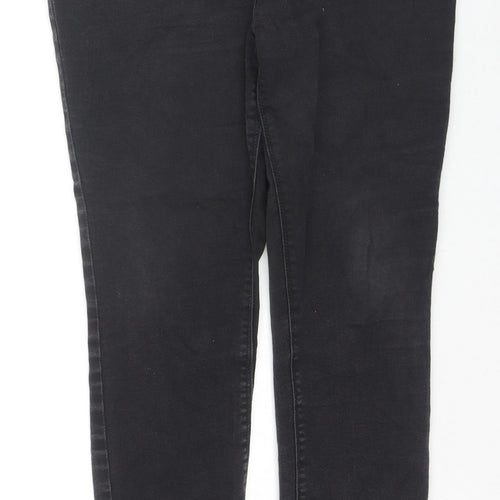 Denim// Womens Black Cotton Skinny Jeans Size 16 L28 in Regular Zip