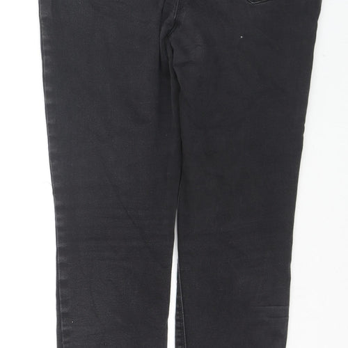 Denim// Womens Black Cotton Skinny Jeans Size 16 L28 in Regular Zip