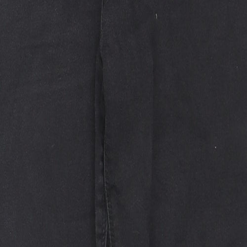 Denim// Womens Black Cotton Skinny Jeans Size 16 L28 in Regular Zip