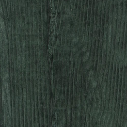 Monki Womens Green Cotton Trousers Size 16 L25 in Regular Zip