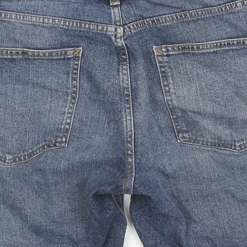 Denim & Co. Mens Blue Cotton Bermuda Shorts Size 32 in L9 in Regular Zip