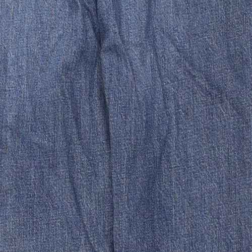 Uniqlo Womens Blue Cotton Straight Jeans Size 28 in L27 in Regular Zip