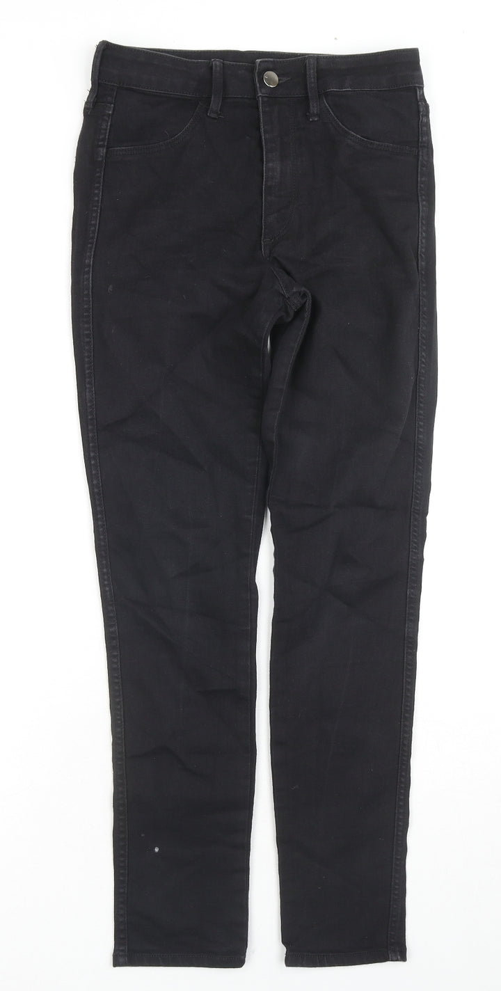 H&M Womens Black Cotton Skinny Jeans Size 27 in L27 in Regular Zip