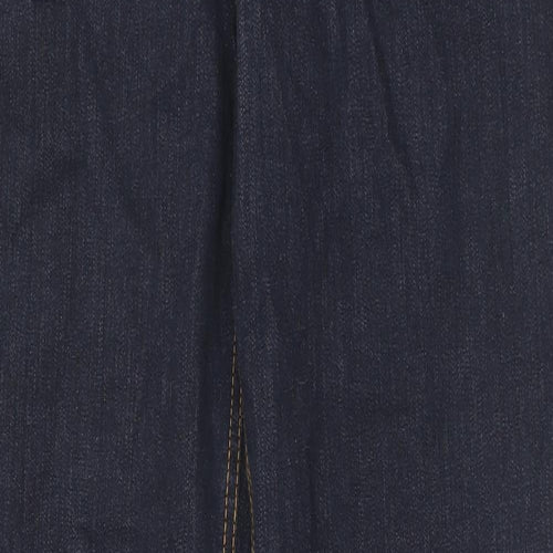 John Baner Womens Blue Cotton Flared Jeans Size 18 L34 in Regular Zip
