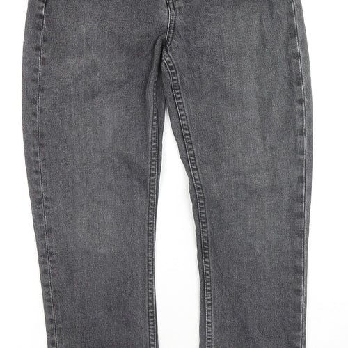 Weekday Womens Grey Cotton Skinny Jeans Size 24 in L28 in Regular Zip