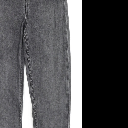 Weekday Womens Grey Cotton Skinny Jeans Size 24 in L28 in Regular Zip
