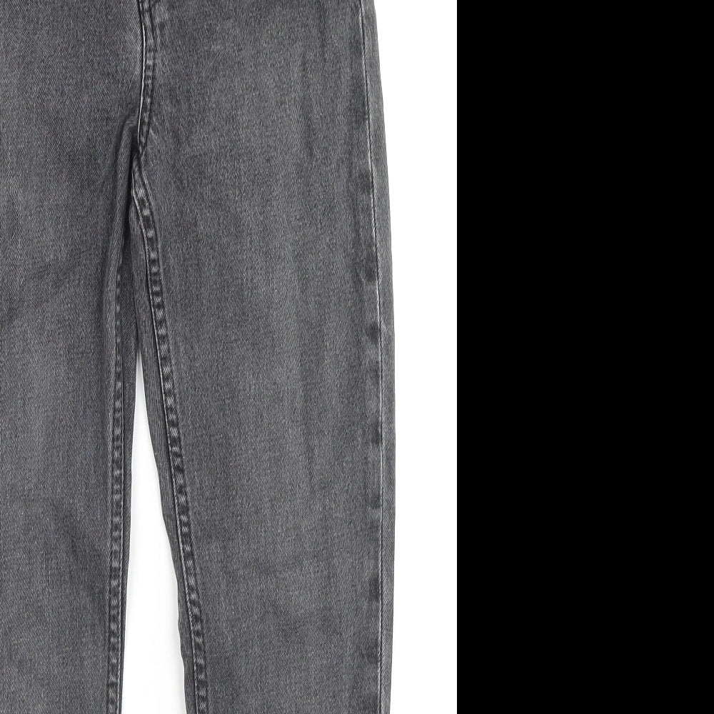 Weekday Womens Grey Cotton Skinny Jeans Size 24 in L28 in Regular Zip