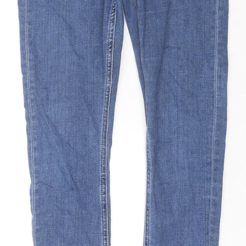 ASOS Womens Blue Cotton Skinny Jeans Size 26 in L31 in Regular Zip