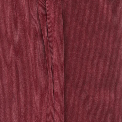TU Womens Red Polyester Jegging Trousers Size 12 L30 in Regular Zip