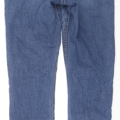 H&M Womens Blue Cotton Jegging Jeans Size 8 L28 in Regular Zip