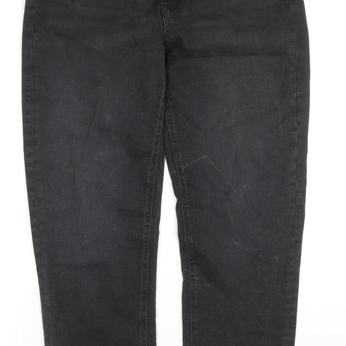 Per Una Womens Blue Cotton Tapered Jeans Size 30 in L25 in Regular Zip
