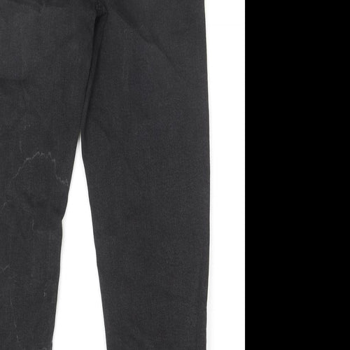 Per Una Womens Blue Cotton Tapered Jeans Size 30 in L25 in Regular Zip