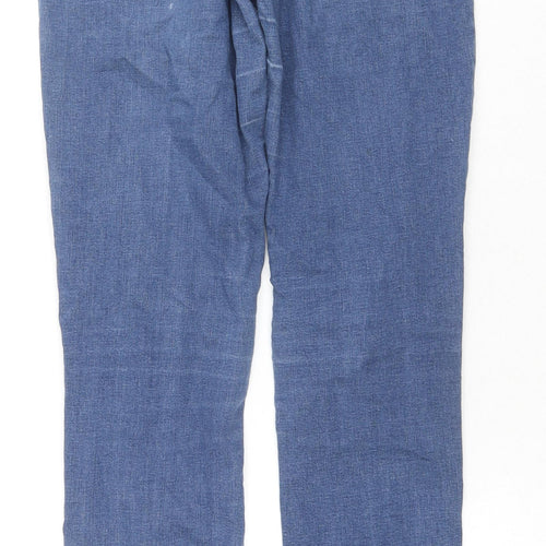 Denim & Co. Womens Blue Cotton Skinny Jeans Size 6 L29 in Regular Zip